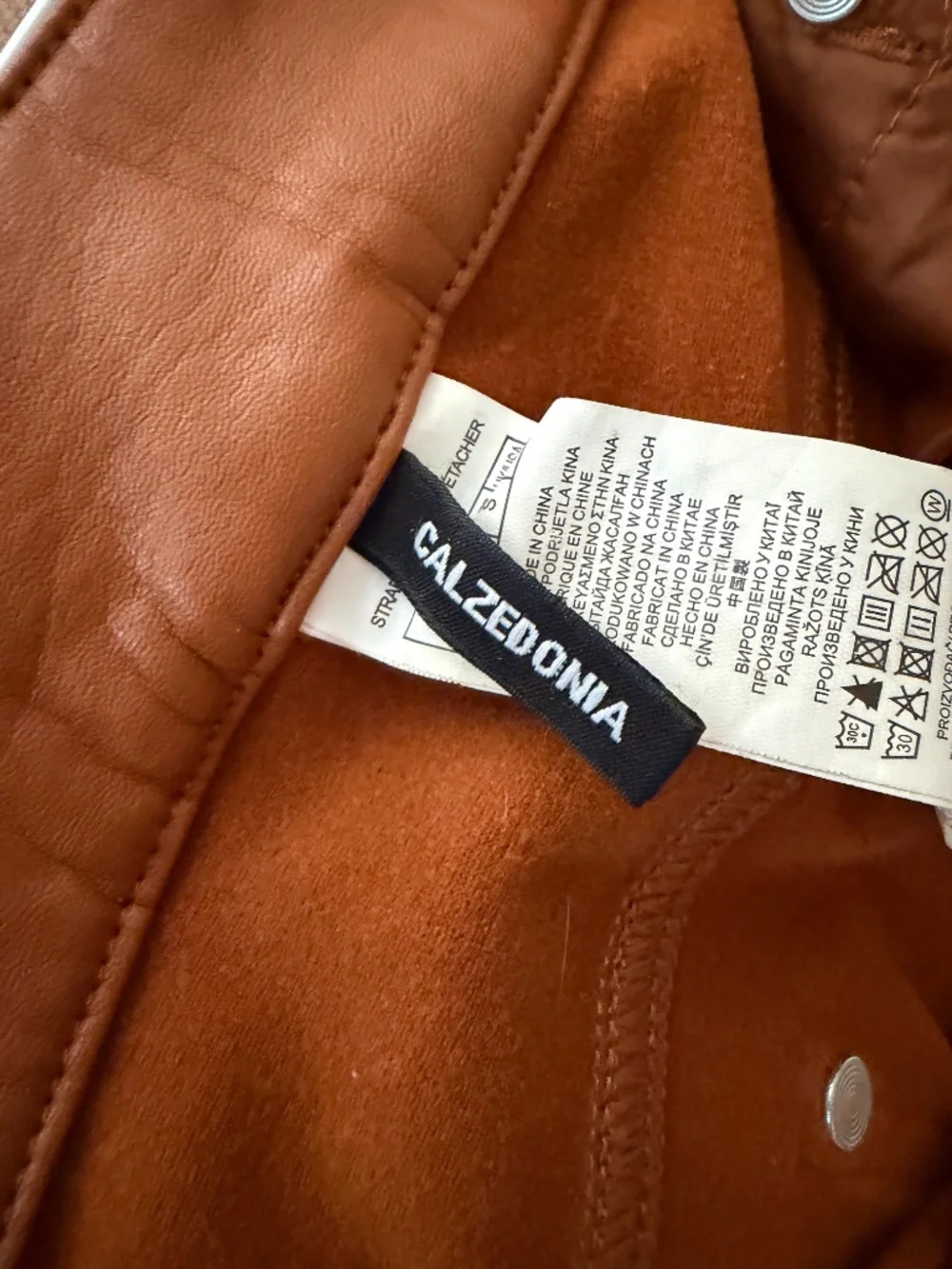 Calzedonia Brown Faux Leather Pants - Picture 4 of 5